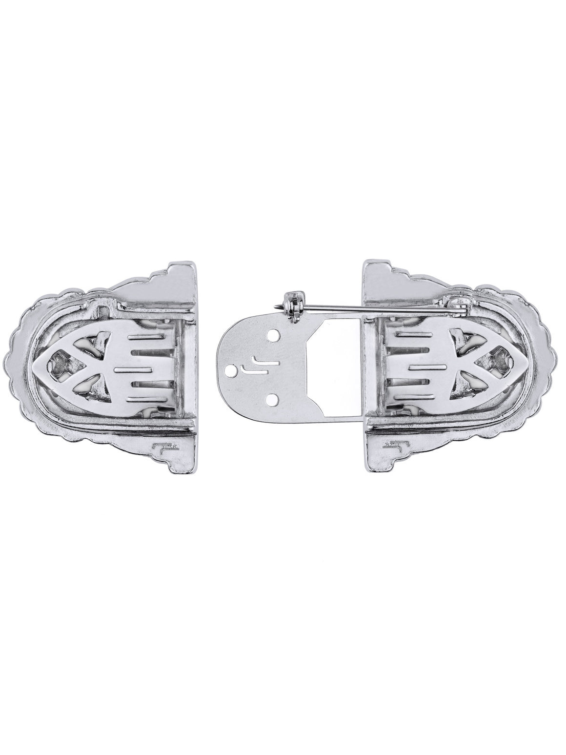 Audrey Classic Double Clip Brooch - Jubilee Jones