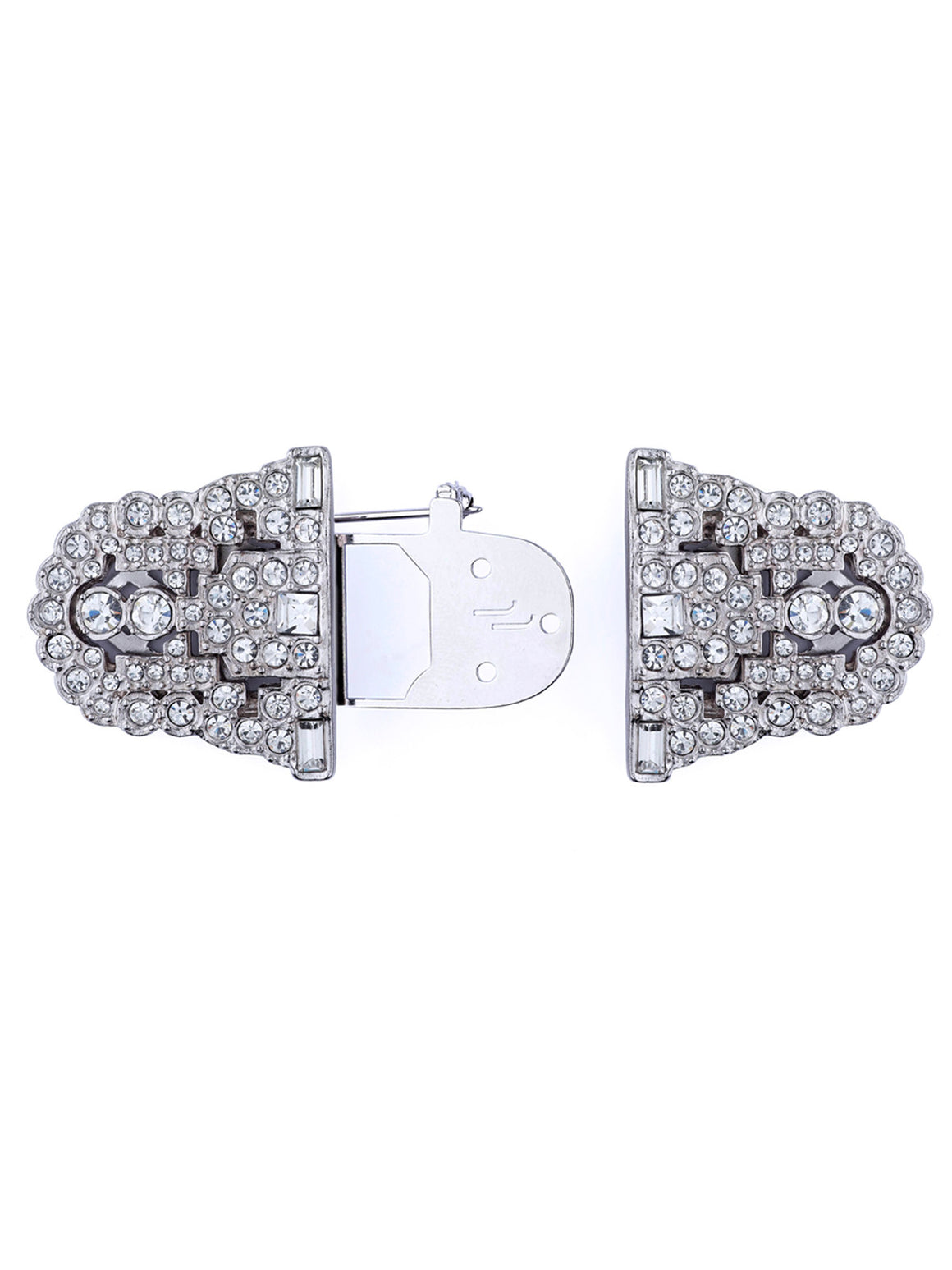 Audrey Classic Double Clip Brooch - Jubilee Jones