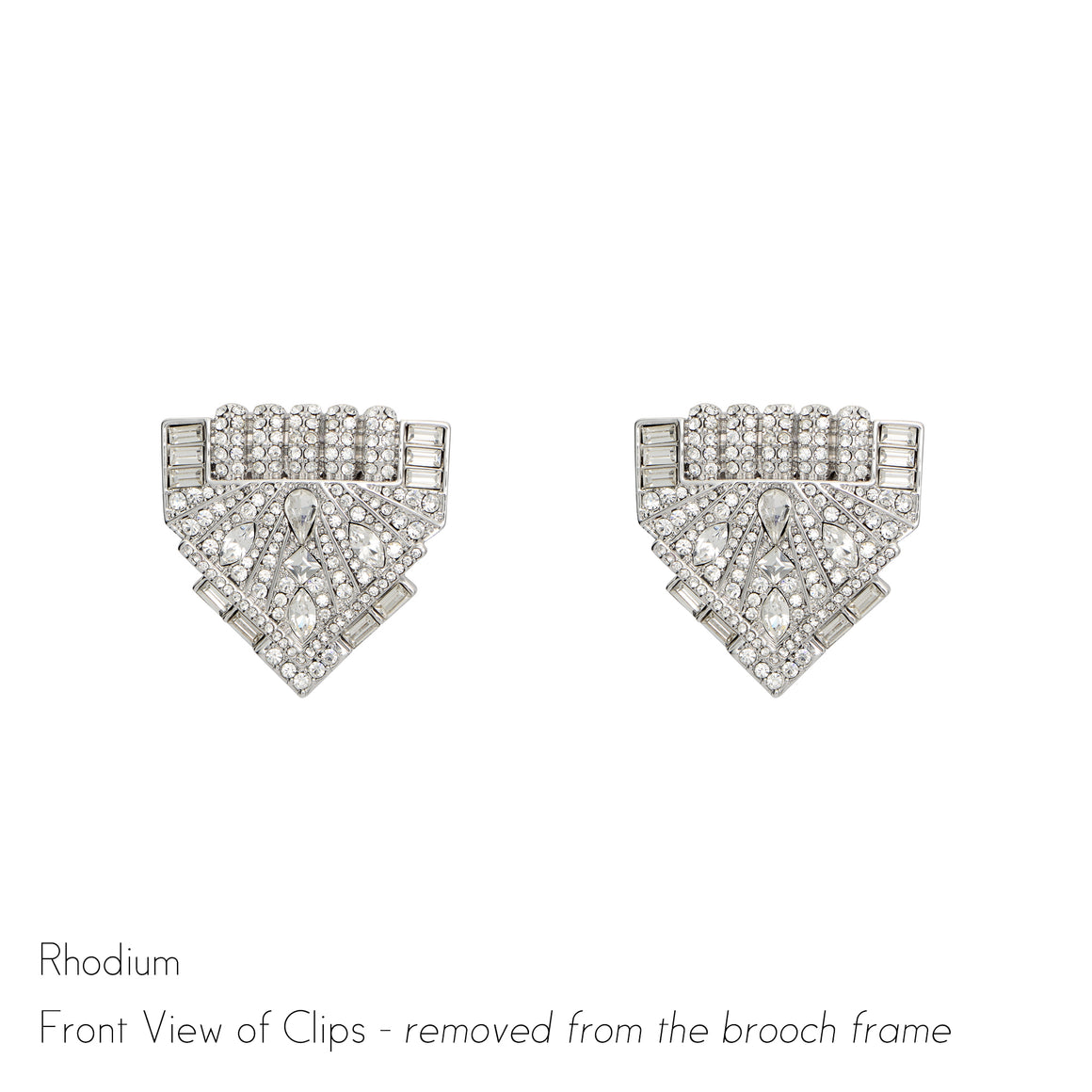 Jackie Double Clip Brooch - Jubilee Jones